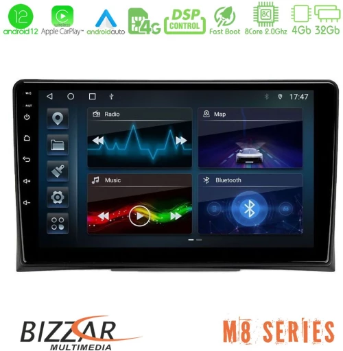 Bizzar M8 Series VW Transporter 2003-2015 8Core Android13 4+32GB Navigation Multimedia Tablet 9"
