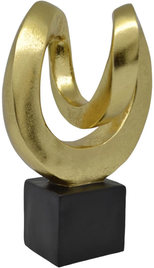 ΔΙΑΚΟΣΜΗΤΙΚΟ ΕΠΙΤΡΑΠΕΖΙΟ ΠΟΛΥΕΣΤΕΡΙΚΟ ΧΡΥΣΟ 16x14,5x25εκ.ANKOR