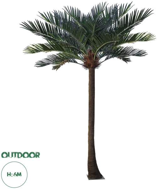GloboStar® Artificial Garden COCONUT PALM TREE 20595 Τεχνητό Διακοσμητικό Φοινικόδεντρο Κοκοφοίνικας Υ600cm