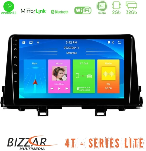 Bizzar 4T Series Kia Picanto 2017-2021 4Core Android12 2+32GB Navigation Multimedia Tablet 9"