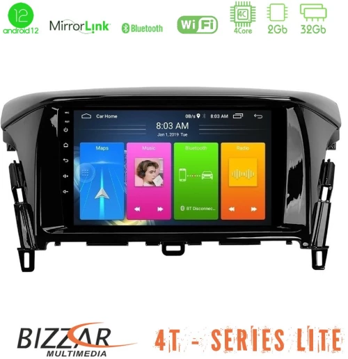 Bizzar 4T Series Mitsubishi Eclipse Cross 4Core Android12 2+32GB Navigation Multimedia Tablet 9"