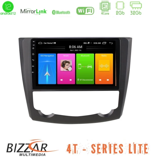 Bizzar 4T Series Renault Kadjar 4Core Android12 2+32GB Navigation Multimedia Tablet 9"