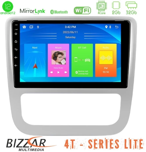Bizzar 4T Series VW Scirocco 2008-2014 4Core Android12 2+32GB Navigation Multimedia Tablet 9"
