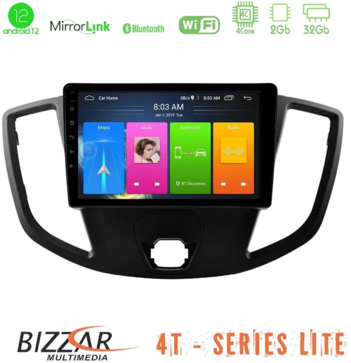 Bizzar 4T Series Ford Transit 2014-> 4core Android12 2+32GB Navigation Multimedia Tablet 9"