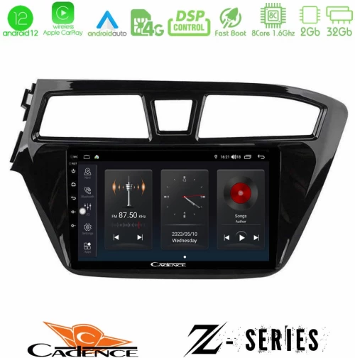 Cadence Z Series Hyundai i20 2014-2018 8core Android12 2+32GB Navigation Multimedia Tablet 9"