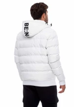 Ανδρικό Μπουφάν Bomber Be Nation With Detachable Hood White  Λευκό