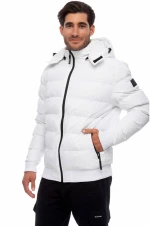 Ανδρικό Μπουφάν Bomber Be Nation With Detachable Hood White  Λευκό