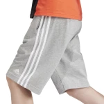 Παιδική Βερμούδα Adidas Essentials 3-Stripes Knit Γκρι / Λευκό  Γκρι Λευκό