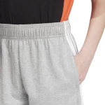 Παιδική Βερμούδα Adidas Essentials 3-Stripes Knit Γκρι / Λευκό  Γκρι Λευκό