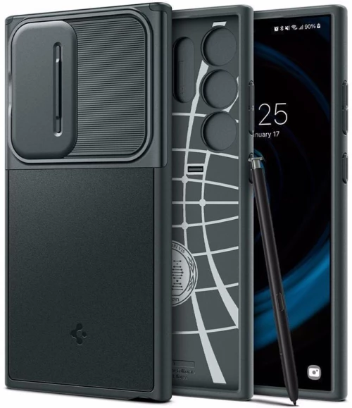 Spigen®Optik Back Cover για Galaxy S24 Ultra-Πράσινο