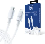 3mk®Hyper Καλώδιο USB-C σε Lightning 20W 1.2m-White