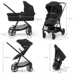 Πολυκαρότσι Kinderkraft Newly 4 σε 1 Black KSNEWL00BEG400I