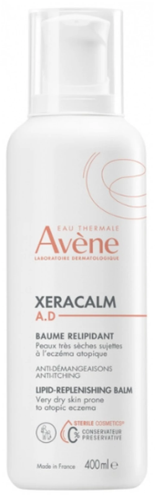 AVENE xeracalm A.D baume relipidante ενυδατικό balm ανάπλασης για ξηρές επιδερμίδες 400ml
