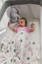 Κουβέρτα Αγκαλιάς 75x90cm Stuffed Toy Little Elephant Cangaroo Blue 3800146269203