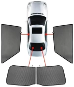 AUDI TT 8J 3D 06-14 ΚΟΥΡΤΙΝΑΚΙΑ ΜΑΡΚΕ CAR SHADES - 4 ΤΕΜ.