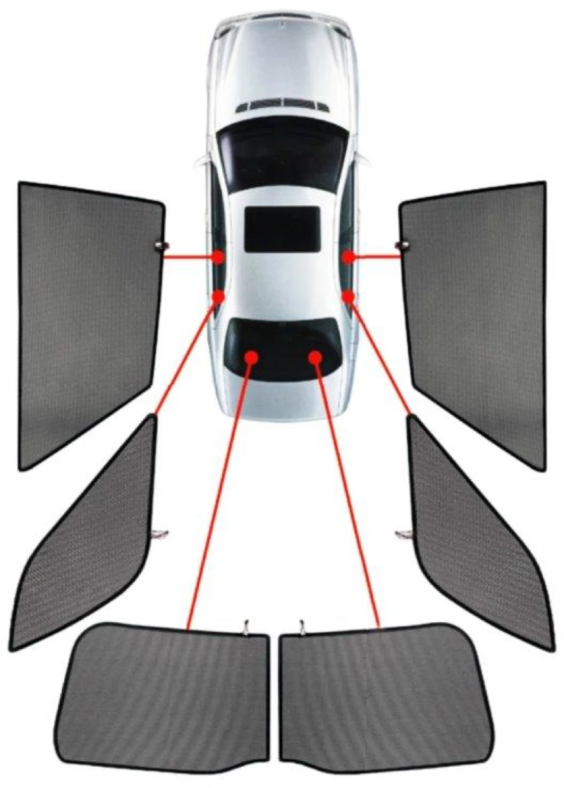 VW GOLF 5 SW 03-08 ΚΟΥΡΤΙΝΑΚΙΑ ΜΑΡΚΕ CAR SHADES - 6 ΤΕΜ.