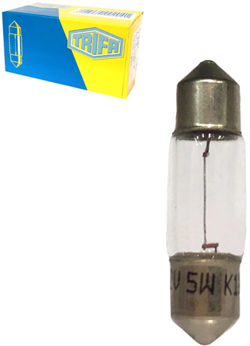 Λάμπα Σωληνωτή 39mm C5W 11x39 12V 5W Trifa 204 1 Τεμάχιο