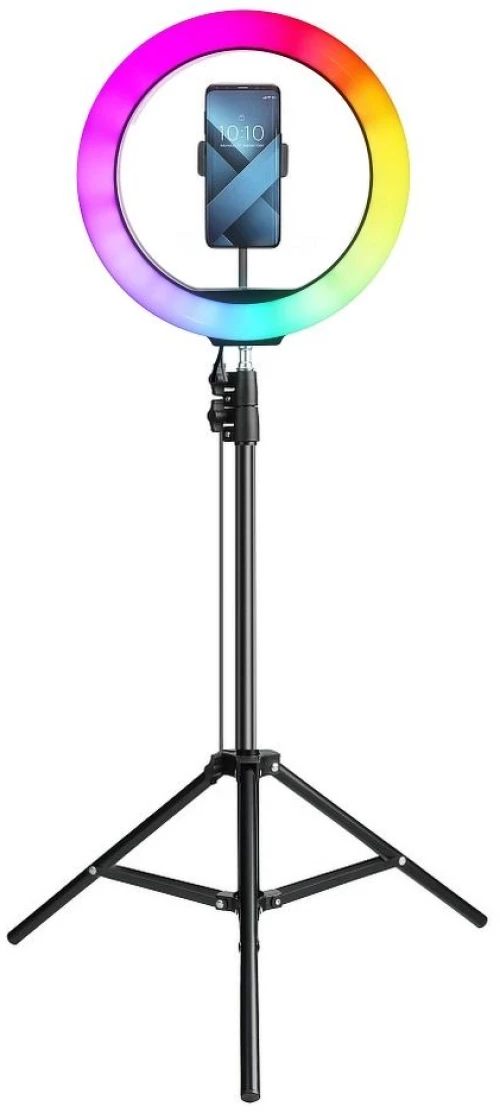 Led RING lamp FULL COLOR 12inch with holder for mobile + tripod