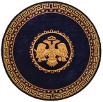 Χαλί εκκλησιαστικό μηχανής (200x200) Athos 2128 Blue New Plan