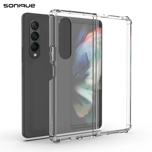 Θήκη Σιλικόνης Sonique Armor Clear Anti Shock Samsung Galaxy Z Fold 4 Διάφανο - Sonique - Διάφανο - Galaxy Z Fold 4 - Θήκες Πλάτης