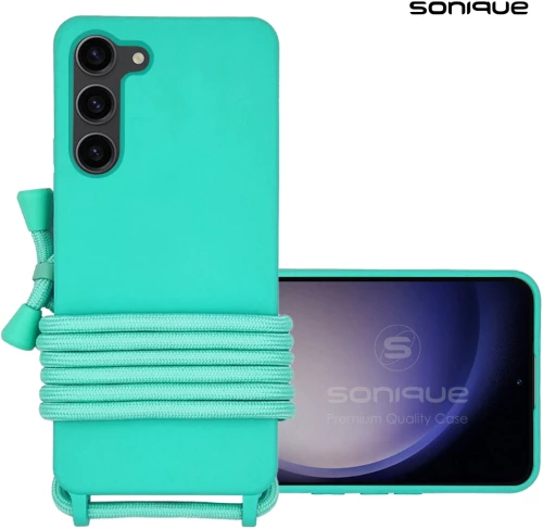 Θήκη Σιλικόνης με Κορδόνι CarryHang Sonique Samsung Galaxy S23 Γαλάζιο - Sonique - Γαλάζιο - Galaxy S23 - Θήκες Πλάτης