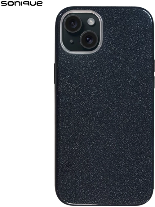 Θήκη Σιλικόνης Sonique Shiny Apple iPhone 15 Μαύρο - Sonique - Μαύρο - iPhone 15 - Θήκες Πλάτης