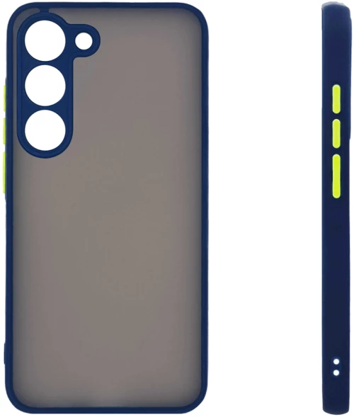 Θήκη Σιλικόνης Color Button Bumper Sonique Samsung Galaxy S23 Μπλέ - Sonique - Μπλέ - Galaxy S23