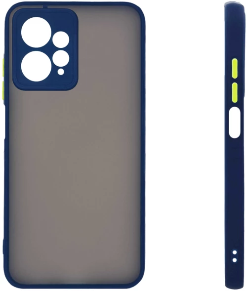 Θήκη Σιλικόνης Color Button Bumper Sonique Xiaomi Redmi Note 12 4G Μπλέ - Sonique - Μπλέ - Redmi Note 12 4G - Θήκες Πλάτης