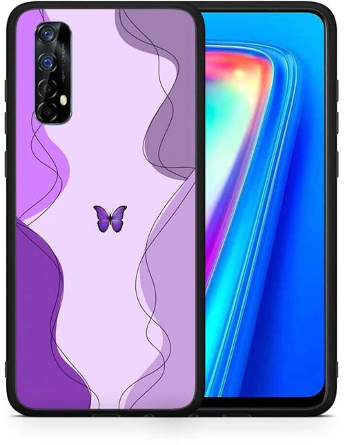 Purple Mariposa - Realme 7 case