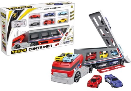 BlablaToys D.I Παιδικο Truck Container Με Αυτοκινητακια - 70704109