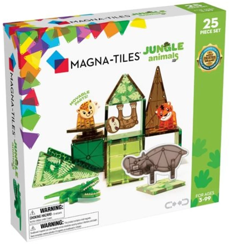 Μαγνητικό Παιχνίδι Jungle Animals 25τμχ | Magna Tiles - 21225