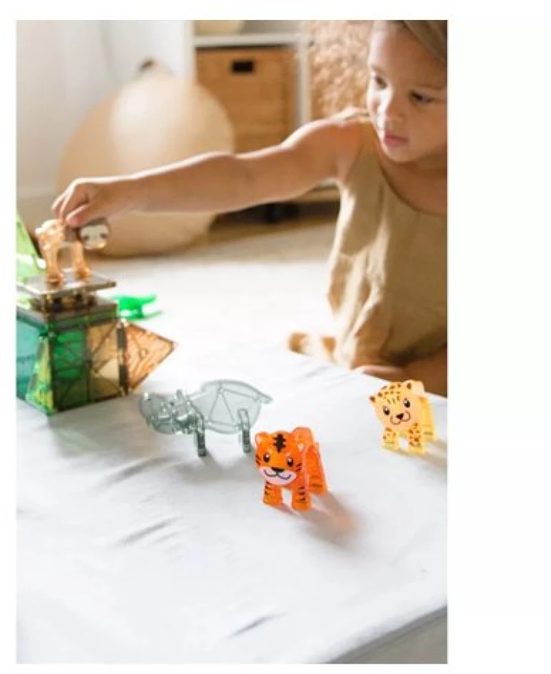 Μαγνητικό Παιχνίδι Jungle Animals 25τμχ | Magna Tiles - 21225
