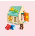 Hape Early Explorer Ξύλινο Critter House Shape Sorter - 401916000515