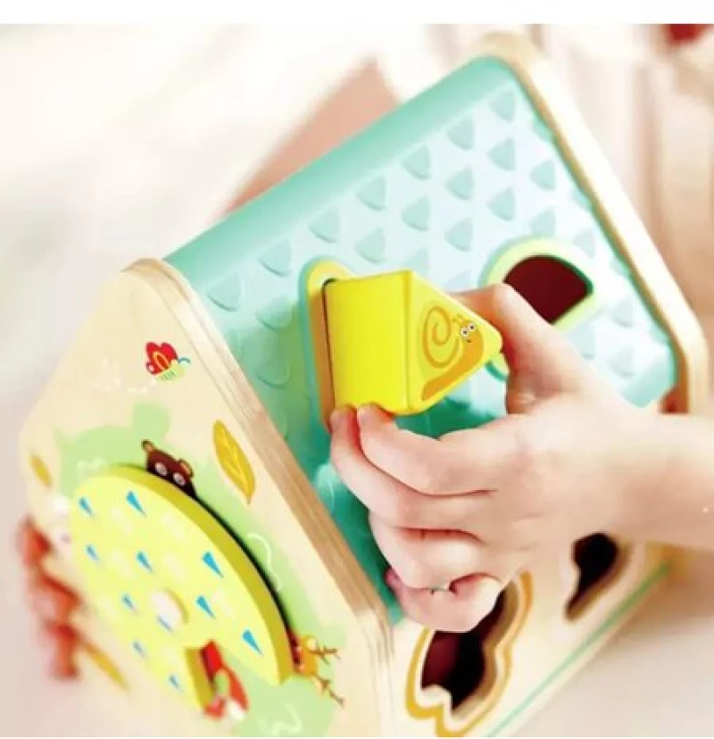 Hape Early Explorer Ξύλινο Critter House Shape Sorter - 401916000515