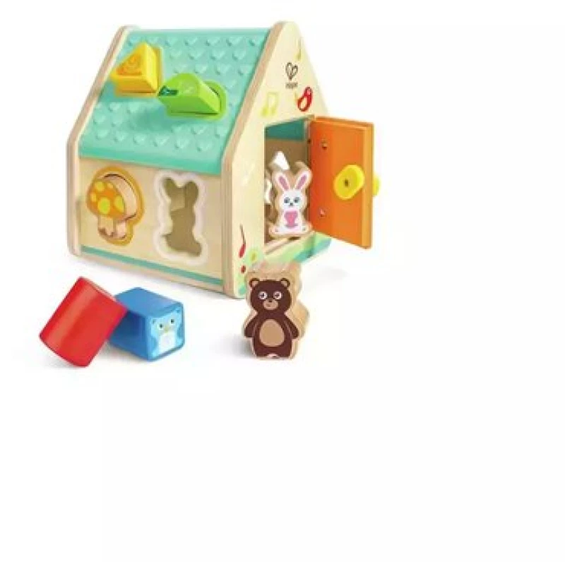 Hape Early Explorer Ξύλινο Critter House Shape Sorter - 401916000515