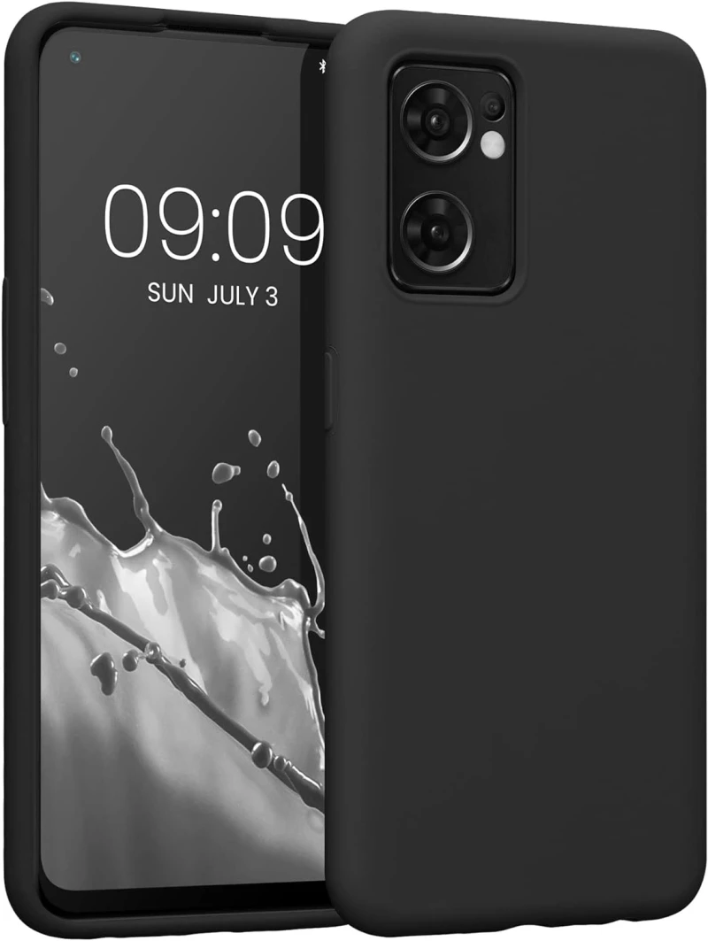 KWmobile Soft Flexible Rubber Cover - Θήκη Σιλικόνης Oppo Find X5 Lite - Black (57630.01)