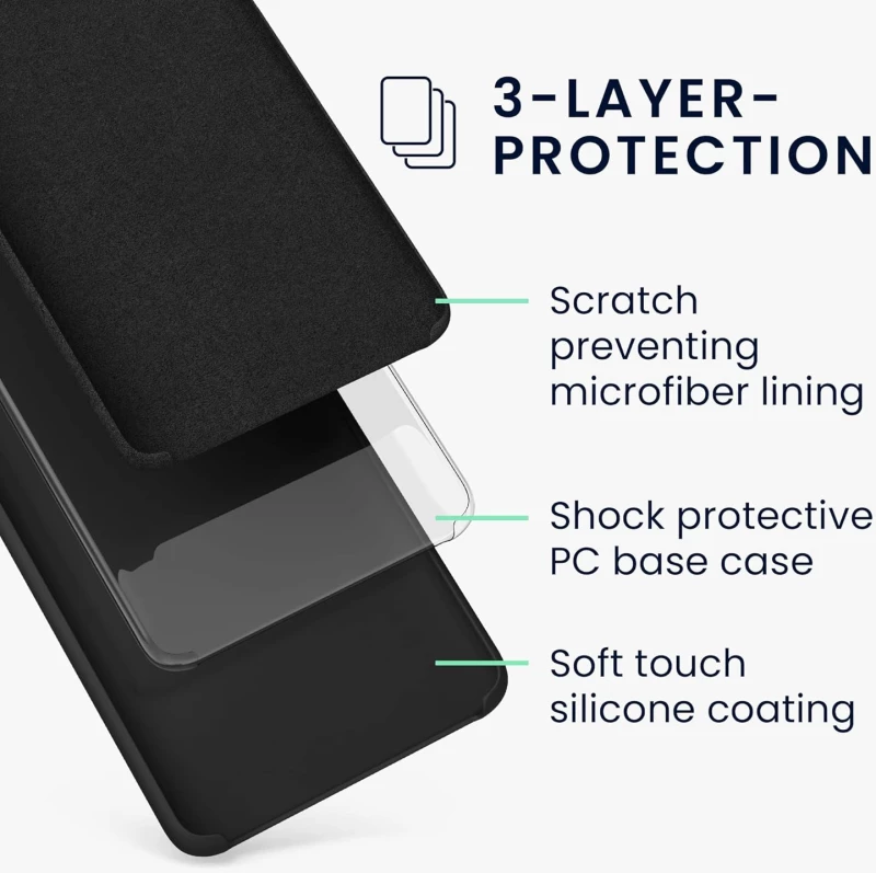 KWmobile Soft Flexible Rubber Cover - Θήκη Σιλικόνης Oppo Find X5 Lite - Black (57630.01)