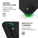 KWmobile Soft Flexible Rubber Cover - Θήκη Σιλικόνης Oppo Find X5 Lite - Black (57630.01)