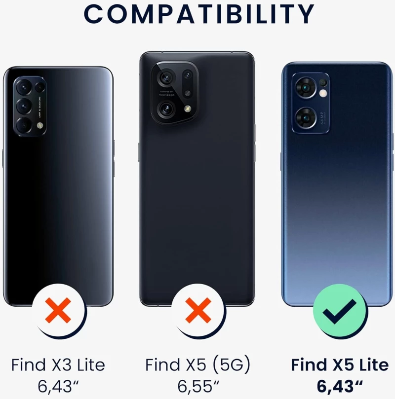KWmobile Soft Flexible Rubber Cover - Θήκη Σιλικόνης Oppo Find X5 Lite - Black (57630.01)