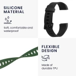 KW Λουράκι Σιλικόνης Realme Band 1 - 2 Τεμάχια - Black / Dark Green (58173.02)
