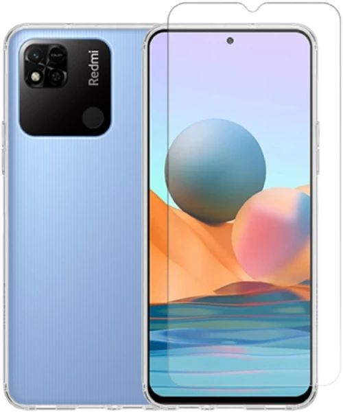 Vivid Σετ Διάφανη Θήκη Σιλικόνης & Tempered Glass - Xiaomi Redmi 10A - Transparent (VIGELLY241GLASSTN)