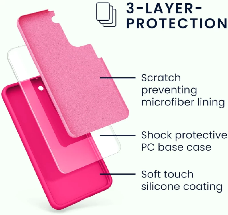 KWmobile Soft Flexible Rubber Cover - Θήκη Σιλικόνης Samsung Galaxy S22 Plus 5G - Neon Pink (56761.77)
