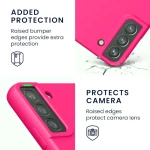KWmobile Soft Flexible Rubber Cover - Θήκη Σιλικόνης Samsung Galaxy S22 Plus 5G - Neon Pink (56761.77)