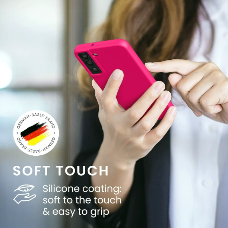 KWmobile Soft Flexible Rubber Cover - Θήκη Σιλικόνης Samsung Galaxy S22 Plus 5G - Neon Pink (56761.77)