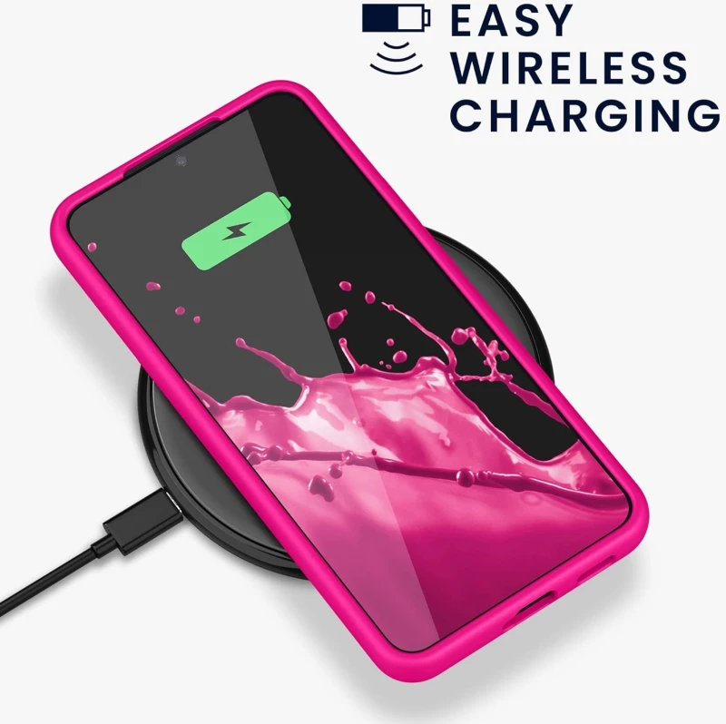 KWmobile Soft Flexible Rubber Cover - Θήκη Σιλικόνης Samsung Galaxy S22 Plus 5G - Neon Pink (56761.77)