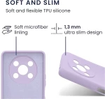 KWmobile Soft Slim Flexible Rubber Cover with Camera Protector - Θήκη Σιλικόνης Honor Magic4 Lite με Πλαίσιο Κάμερας - Lavender (59335.108)