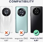 KWmobile Soft Slim Flexible Rubber Cover with Camera Protector - Θήκη Σιλικόνης Honor Magic4 Lite με Πλαίσιο Κάμερας - Lavender (59335.108)