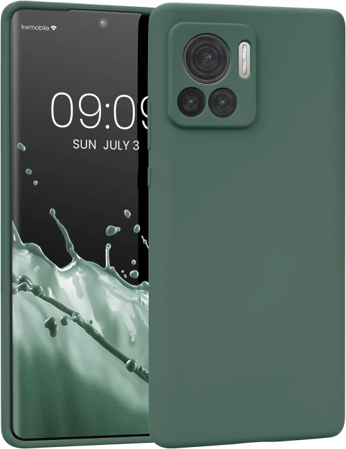 KWmobile Soft Flexible Rubber Cover - Θήκη Σιλικόνης Motorola Edge 30 Ultra - Forest Green (60071.166)