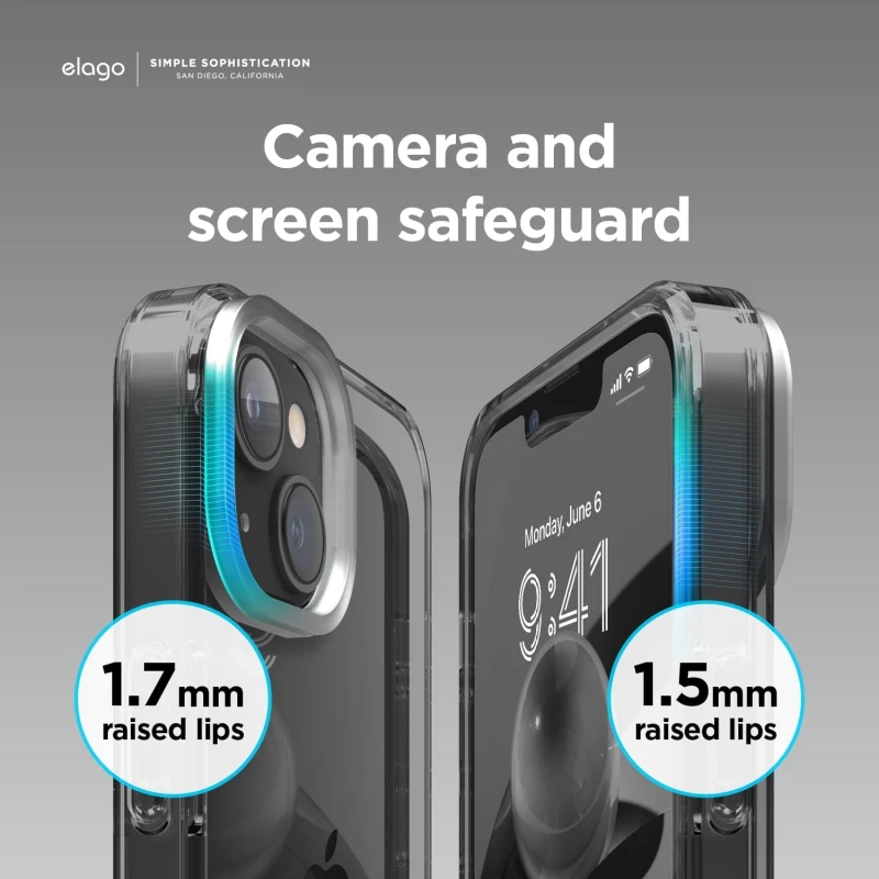 Elago Hybrid - Διάφανη Θήκη Apple iPhone 14 Plus - Black (ES14HB67-BK)