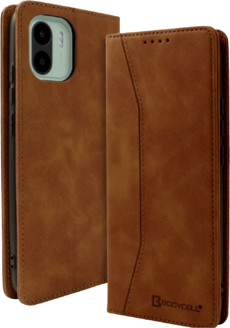 Bodycell Θήκη - Πορτοφόλι Xiaomi Redmi A1 - Brown (5206015018640)